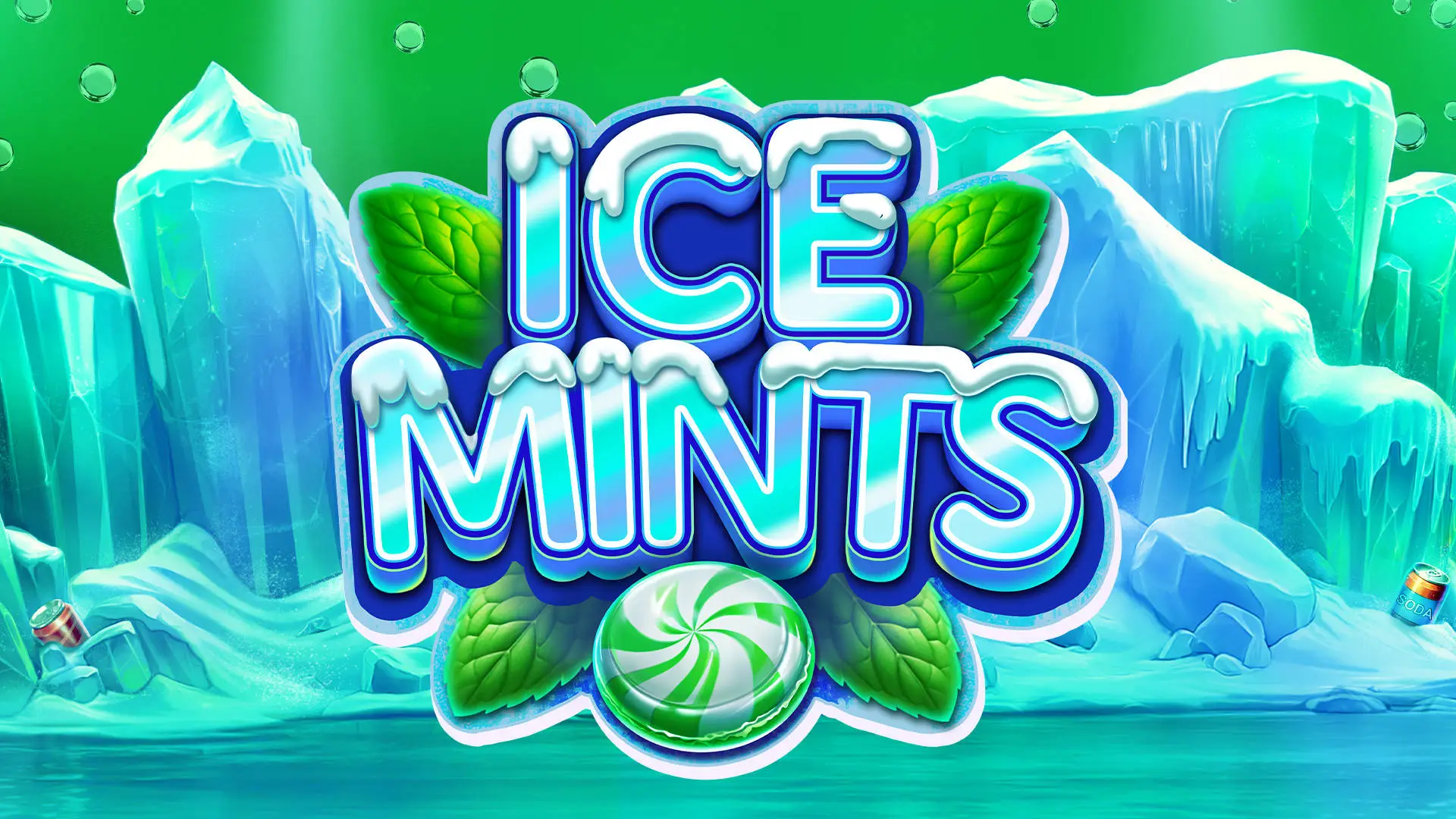 Vibrantly colored rare geodes with sparkling crystals, showcasing the Ice Mints game's theme.
