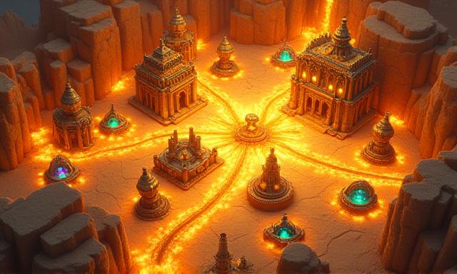 Mockup of a strategy game interface for Amber Empire